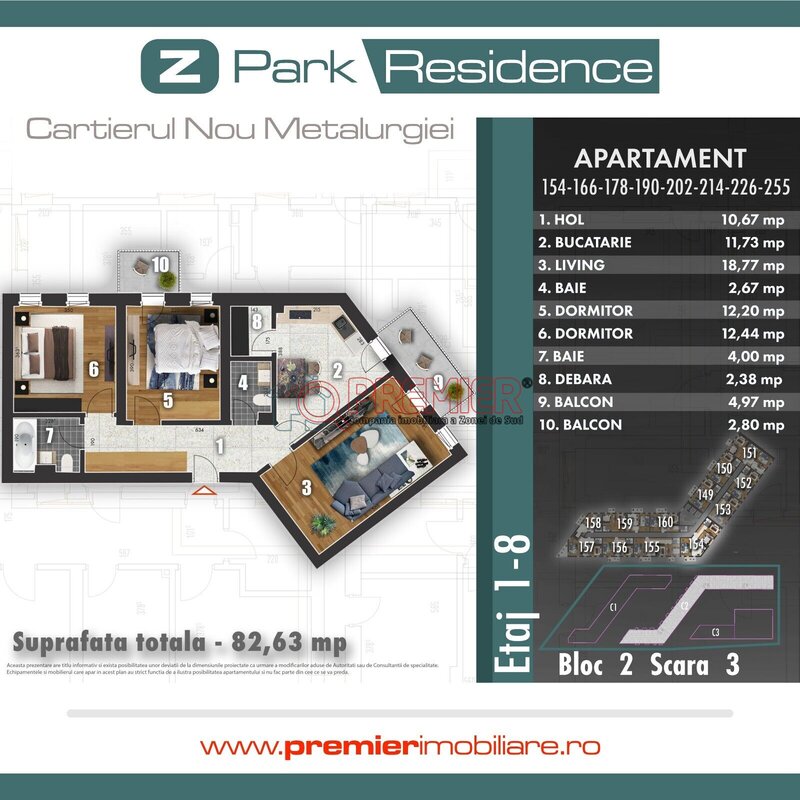 Aparatorii Patriei Apartament 3 camere Nou Sector 4 - Arghezi Park